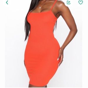 Orange dress